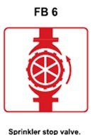 FB6 - Sprinkler stop valve
