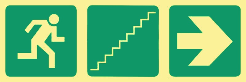 E18 - Stairs up with arrow (right)