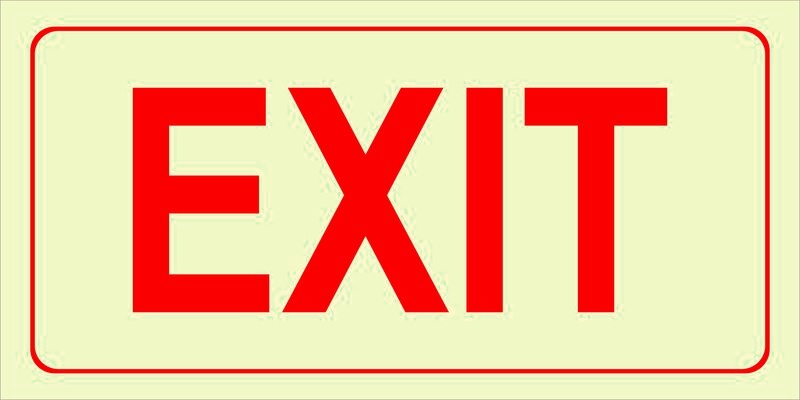 E6 RED - EXIT (red)
