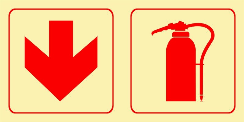 F13 - Arrow down + extinguisher