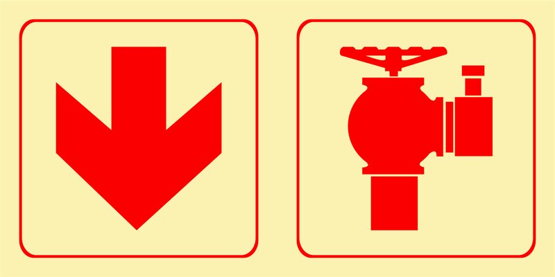 F15 - Arrow down + hydrant