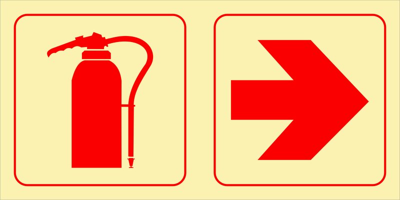 F19 - Extinguisher + arrow right