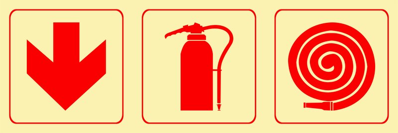 F4 - Arrow down + hose reel + hydrant