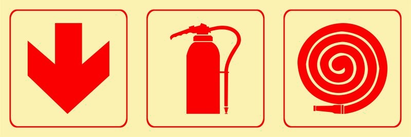 F4 - Arrow down + hose reel + hydrant