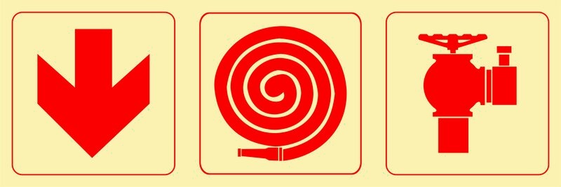 F7 - Arrow down + hose reel + hydrant