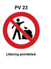 PV23 - Littering prohibited