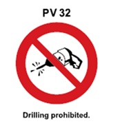 PV32 - Drilling prohibited