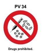 PV34 - Drugs prohibited
